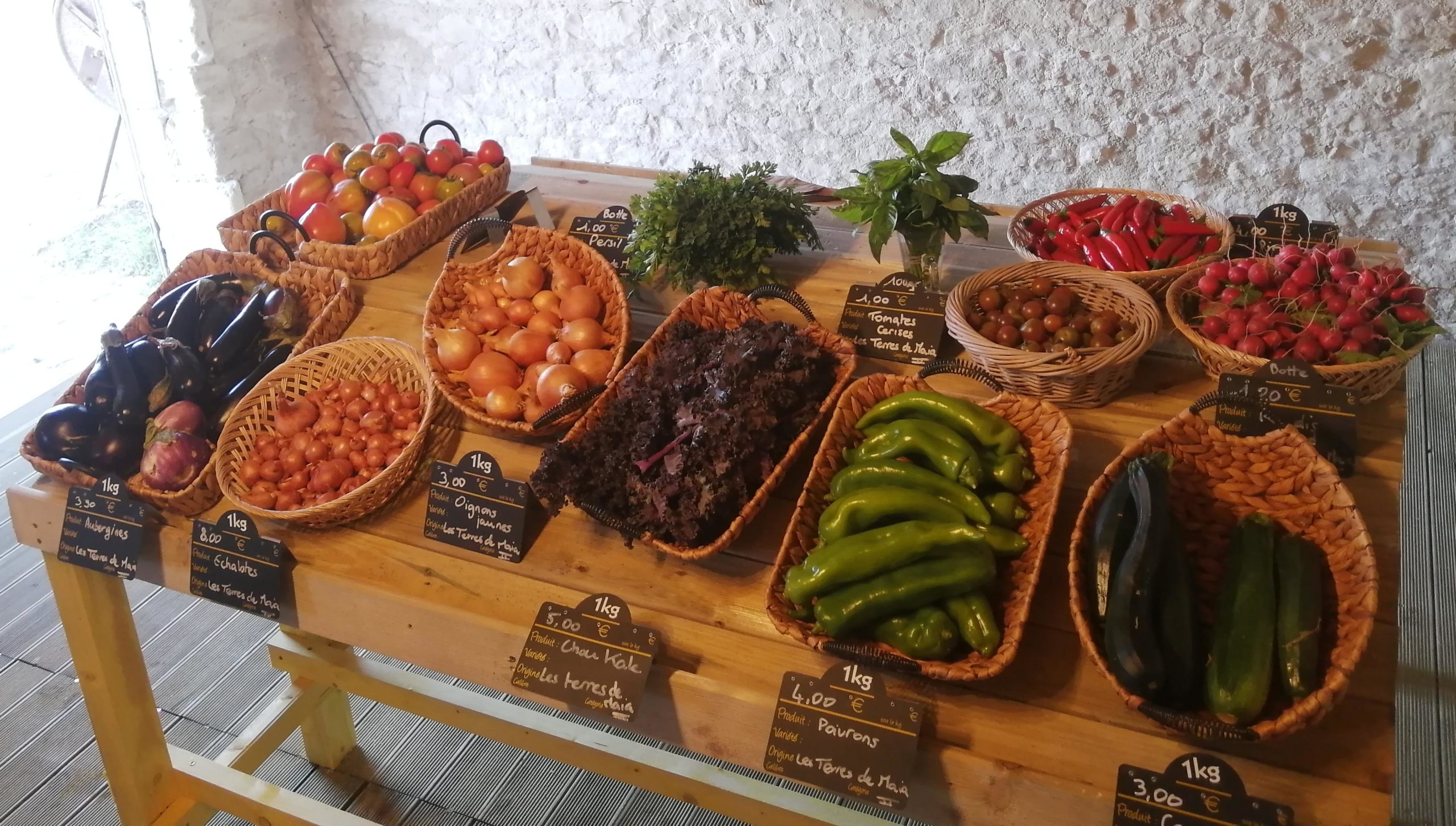 boutique fruits et legumes Légumes bio Périgny